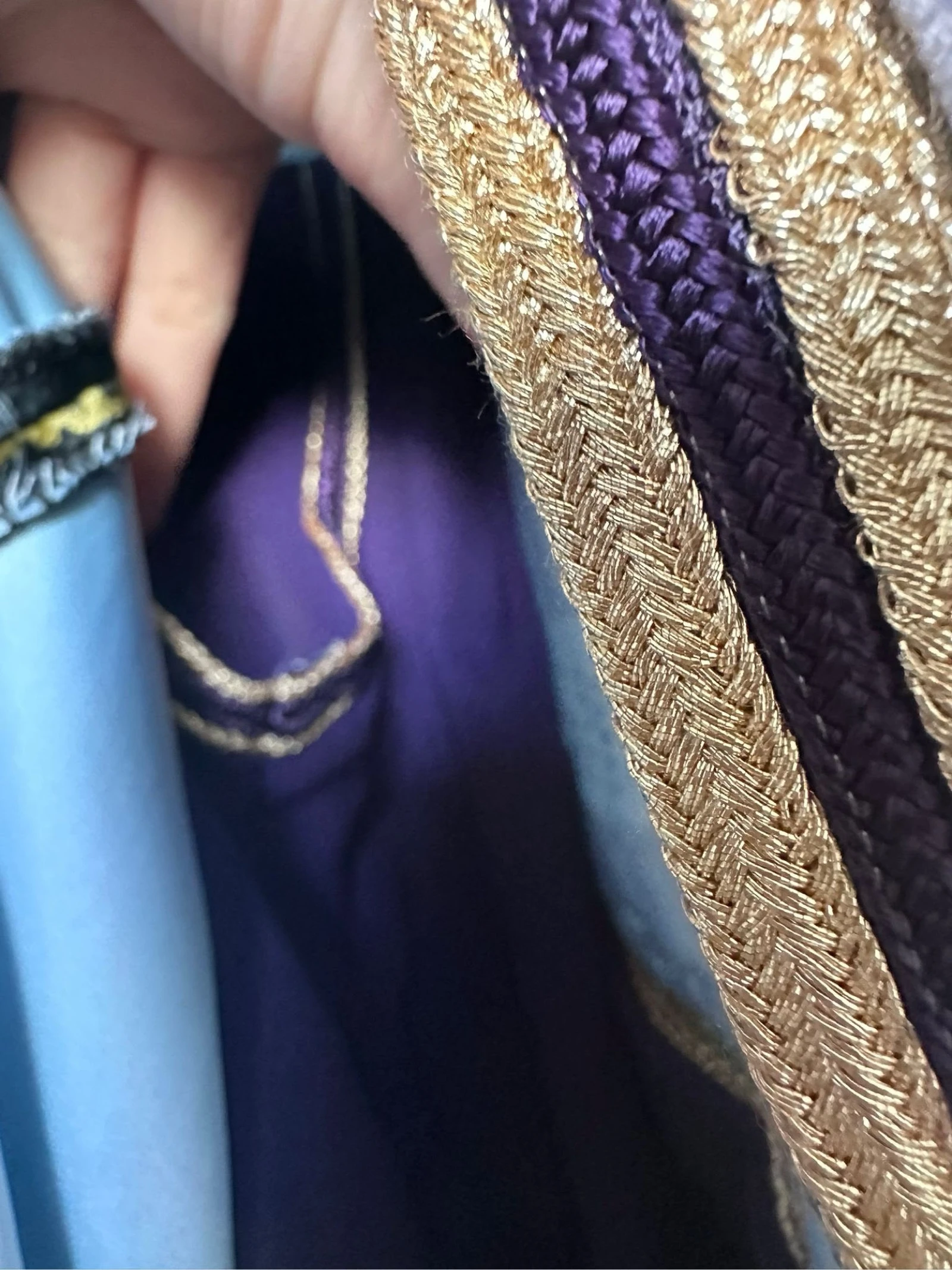 Mauve green stone khaki blue velvet caftan – photo 4